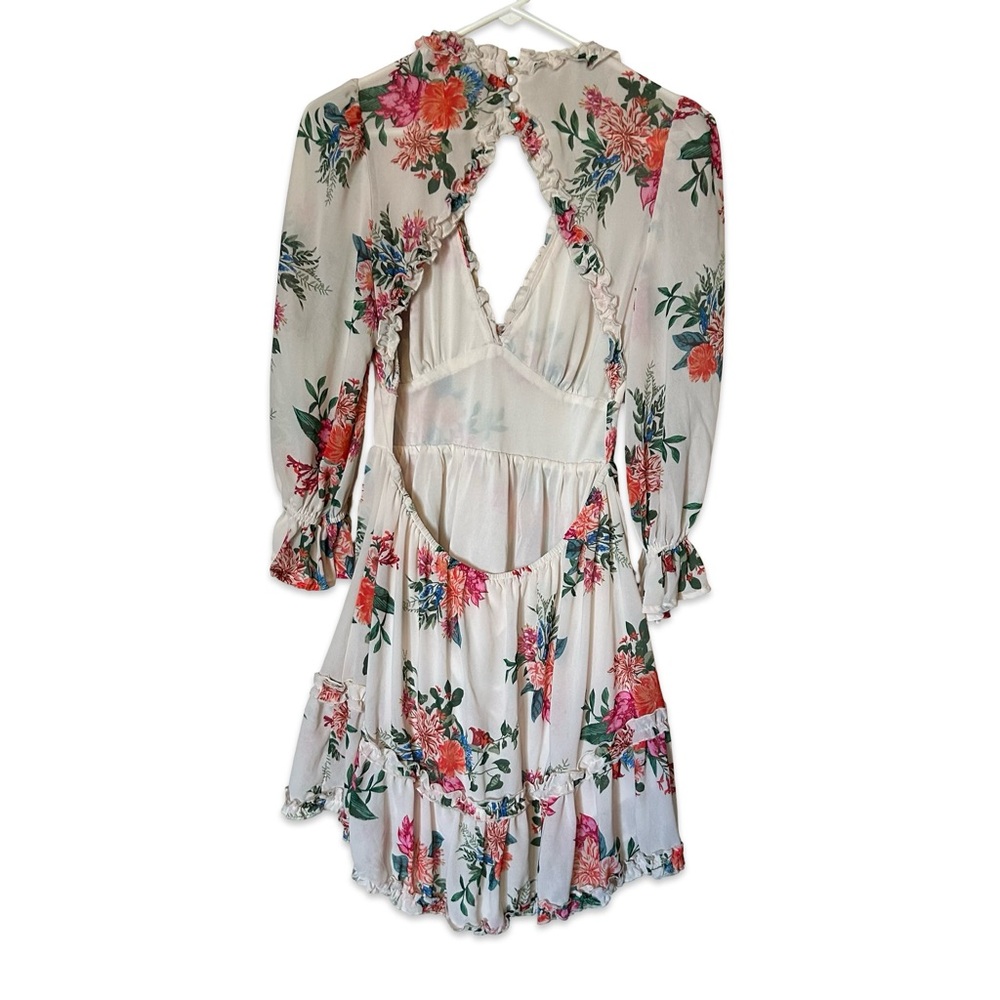 Flying Tomato Floral V-Neck Ruffle Dress - Picture 4 of 7